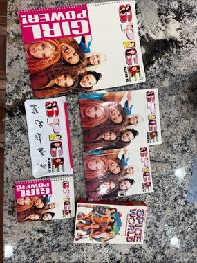 Spice Girls Girl Power Notebook & Accessories - Pink/White